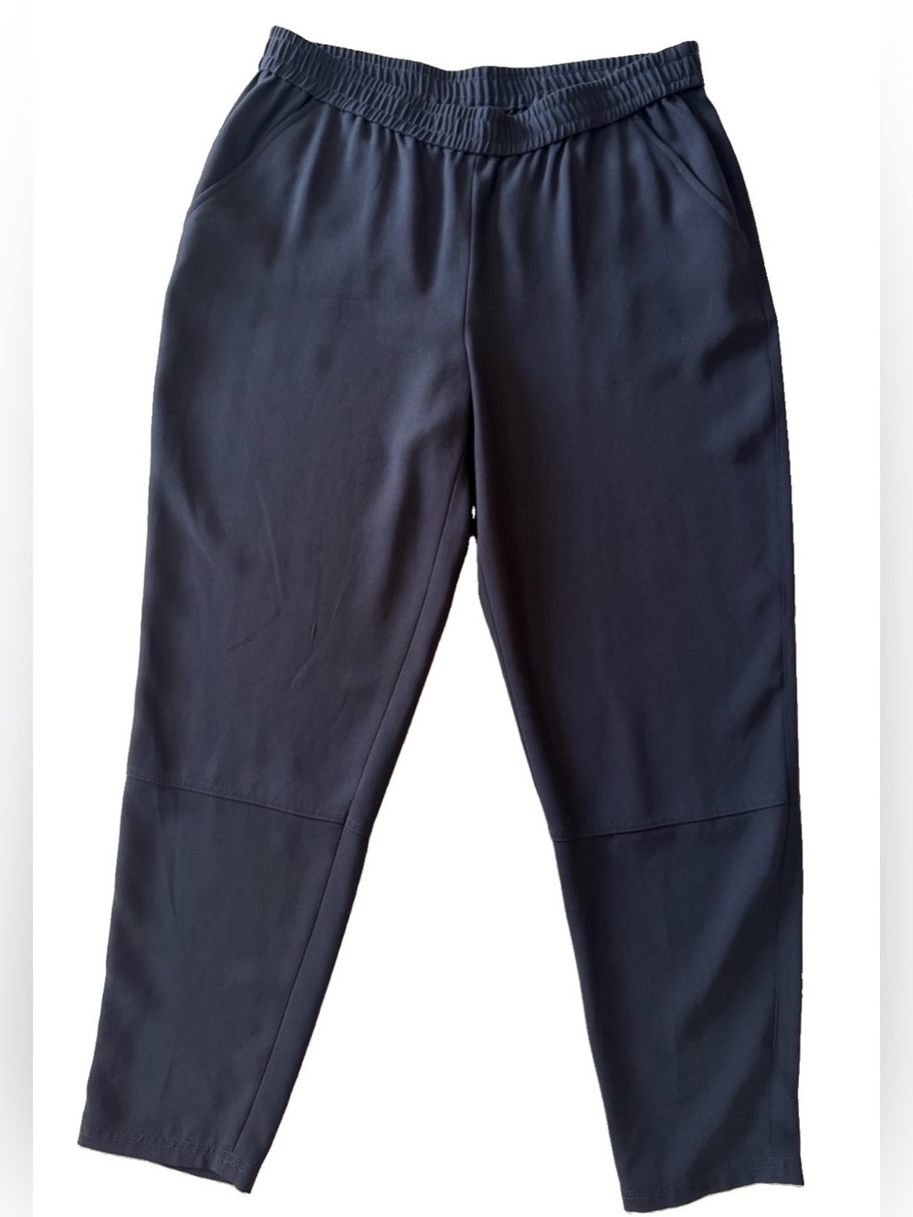 Ann Taylor Men's Navy Elastic-Waist Jogger Pants